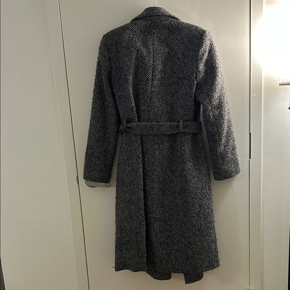 Sam Edelman Grey Wool Wrap Trench Coat